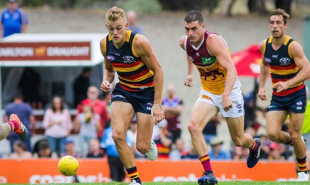Hugh Greenwood SANFL 2017 620.jpg Hugh Greenwood in action against Sturt in the SANFL